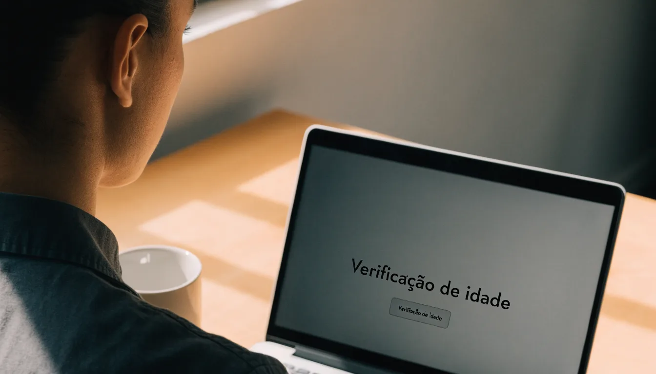 Uma folha de licença em papel com um selo vermelho, pousada numa secretária de madeira ao lado de uma caneta
