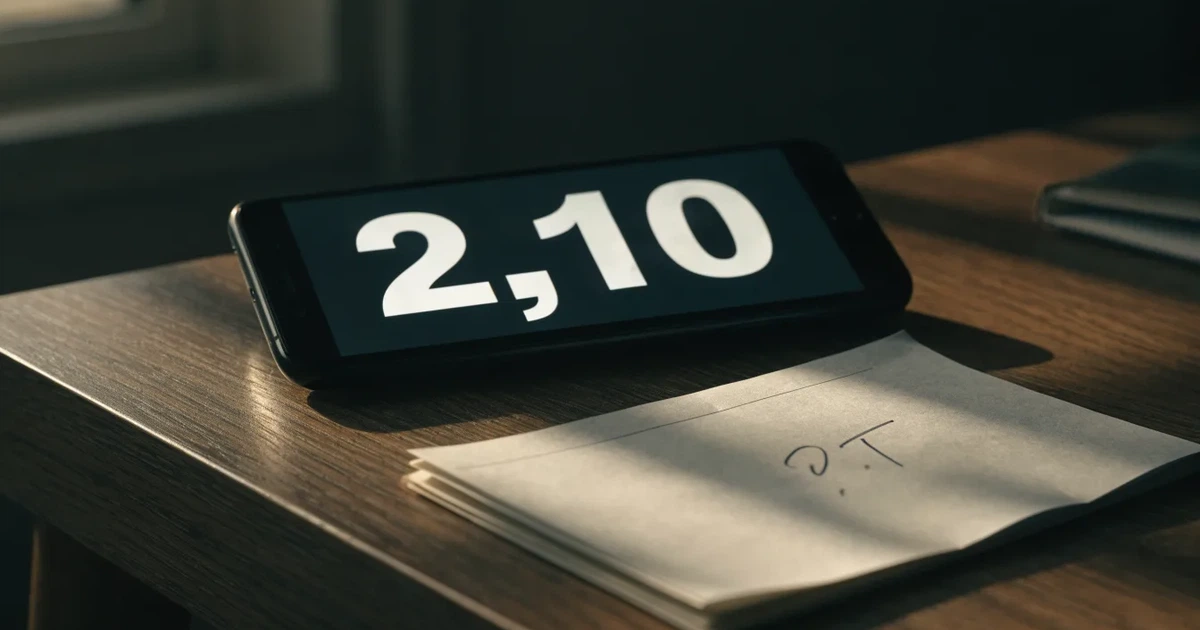 Uma moeda física de bitcoin ao lado de um telemóvel com um talão de aposta no ecrã, sobre uma mesa escura
